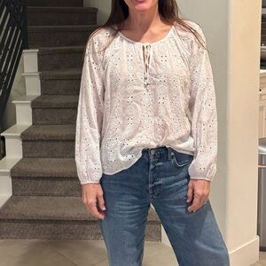 Lovestitch Cream Eyelet Blouse